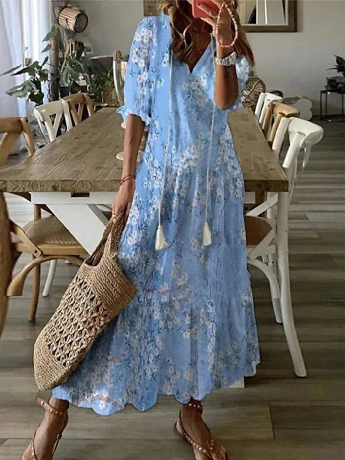 EB | Sommer Midi Kleid mit Licht Design
