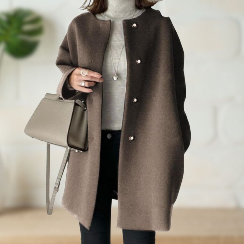 EB | Minimalistische Wollmantel Elegant und Warm Zeitloses Design
