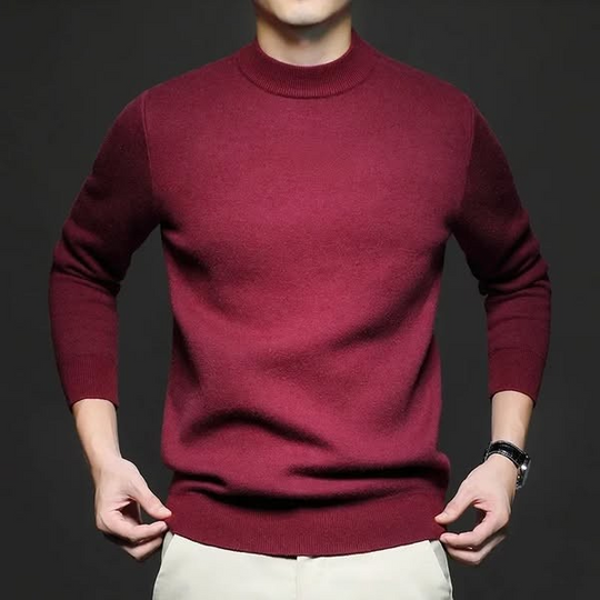 EB | Klassischer Strickpullover Rundhals Zeitloses und Elegantes Aussehen