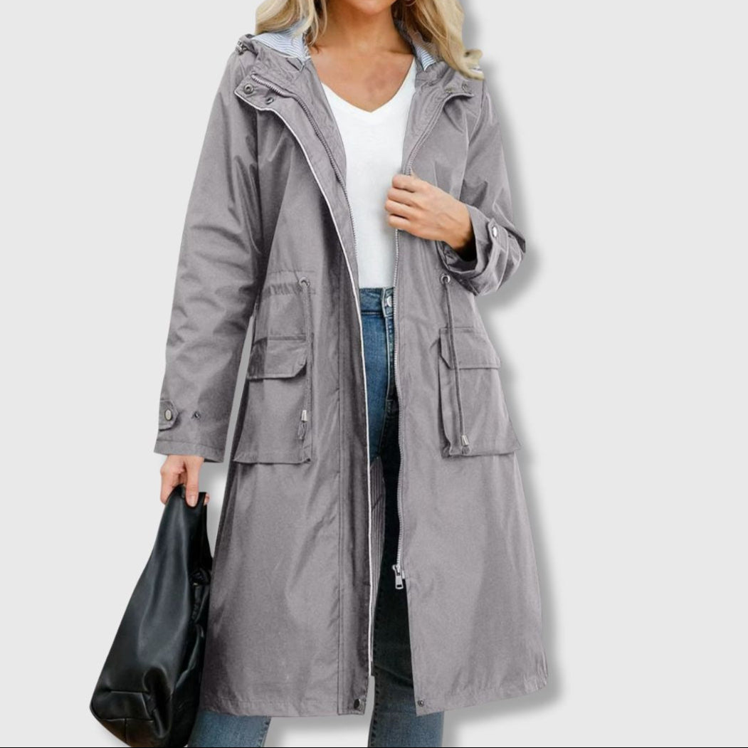 EB | Lange Jacke mit Klassischer Silhouette
