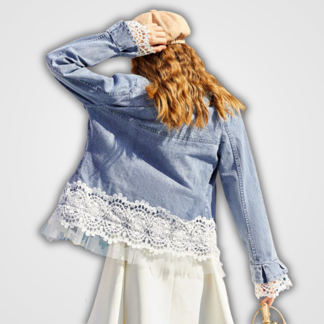 EB | Kanten Jeansjacke
