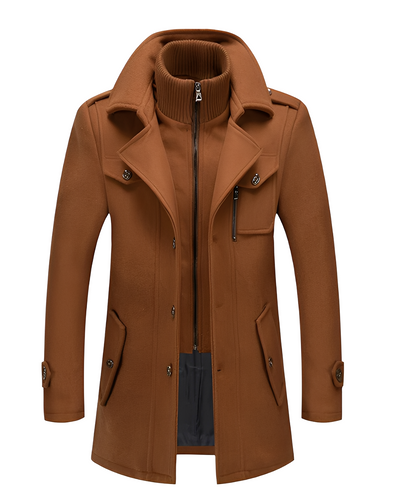 EB | Stylische Jacke mit doppeltem Kragen für Männer