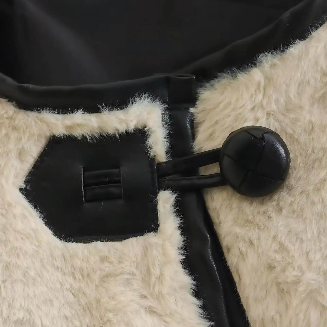 EB | Leder Damenjacke mit Kunstpelz