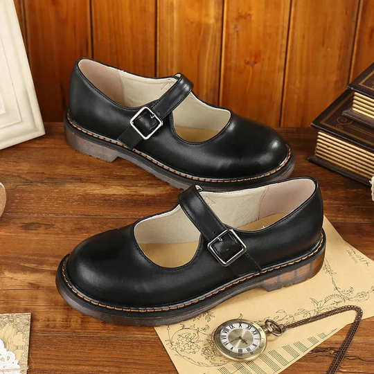 EB | Jahrgang Schnalle Schuhe für Damen