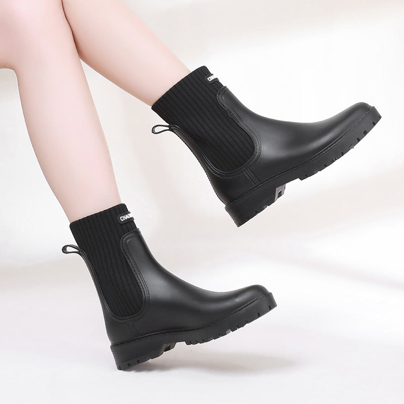 Bequeme und Wasserdichte Regenstiefel für Damen EB