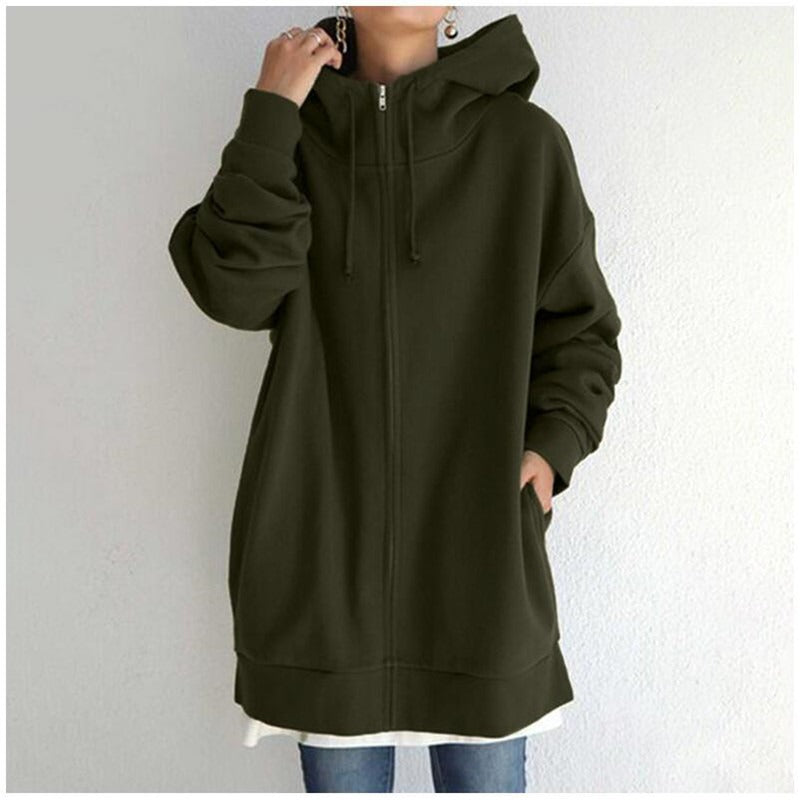 EB | Fleece-Hoodie mit Reißverschluss