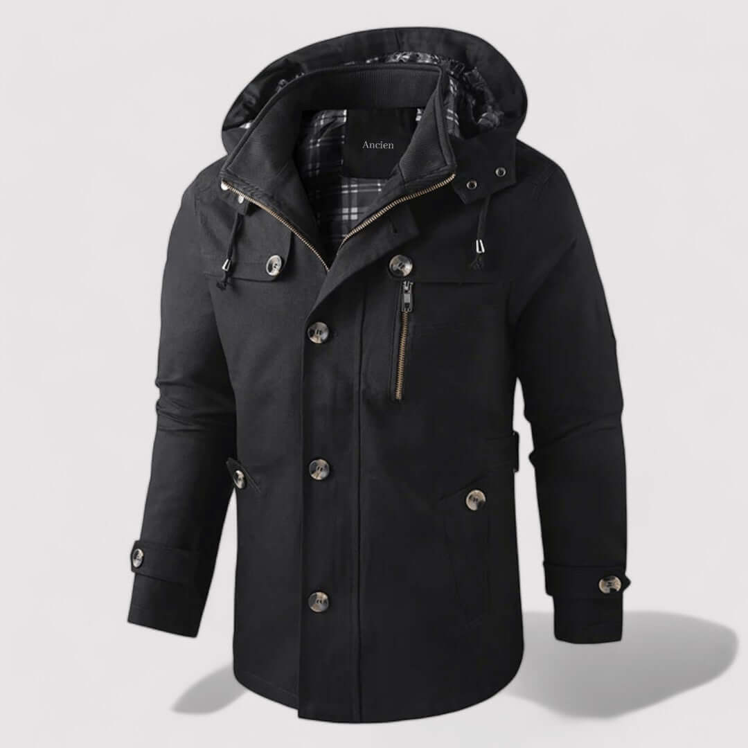 EB | Herren wasserdichte Winterjacke mit Kapuze