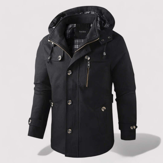 EB | Herren wasserdichte Winterjacke mit Kapuze