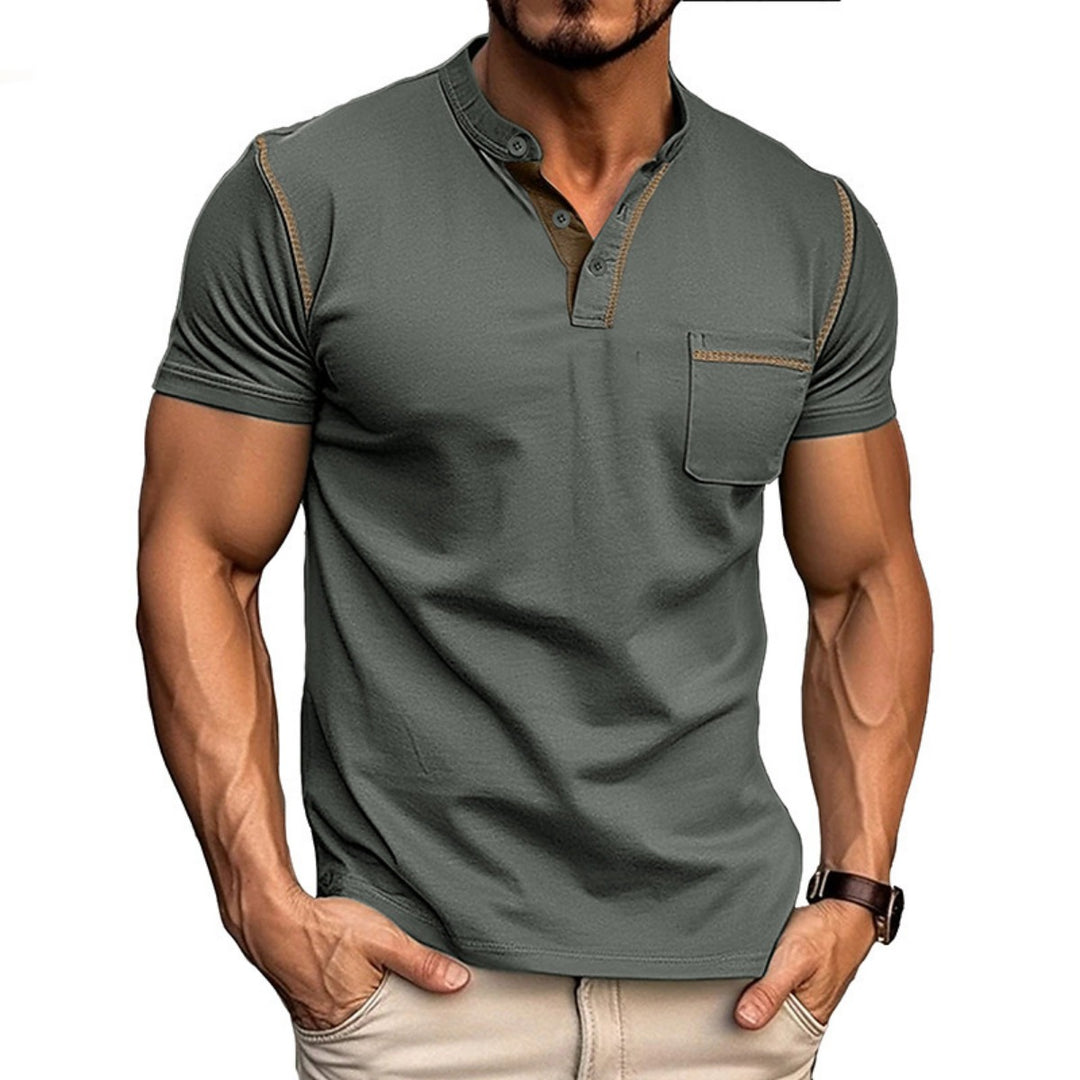 EB | Kurzärmeliges Henley-Hemd