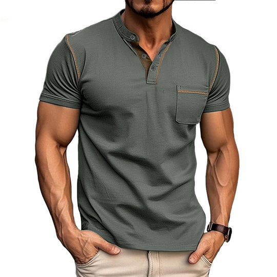 EB | Kurzärmeliges Henley-Hemd