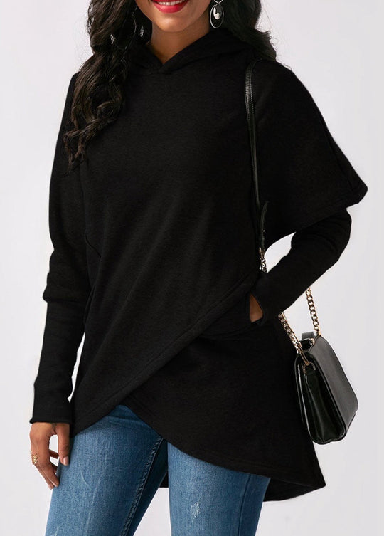 EB | Hoodie - Damen Herbst Trendy Asymmetrischer Hoodie