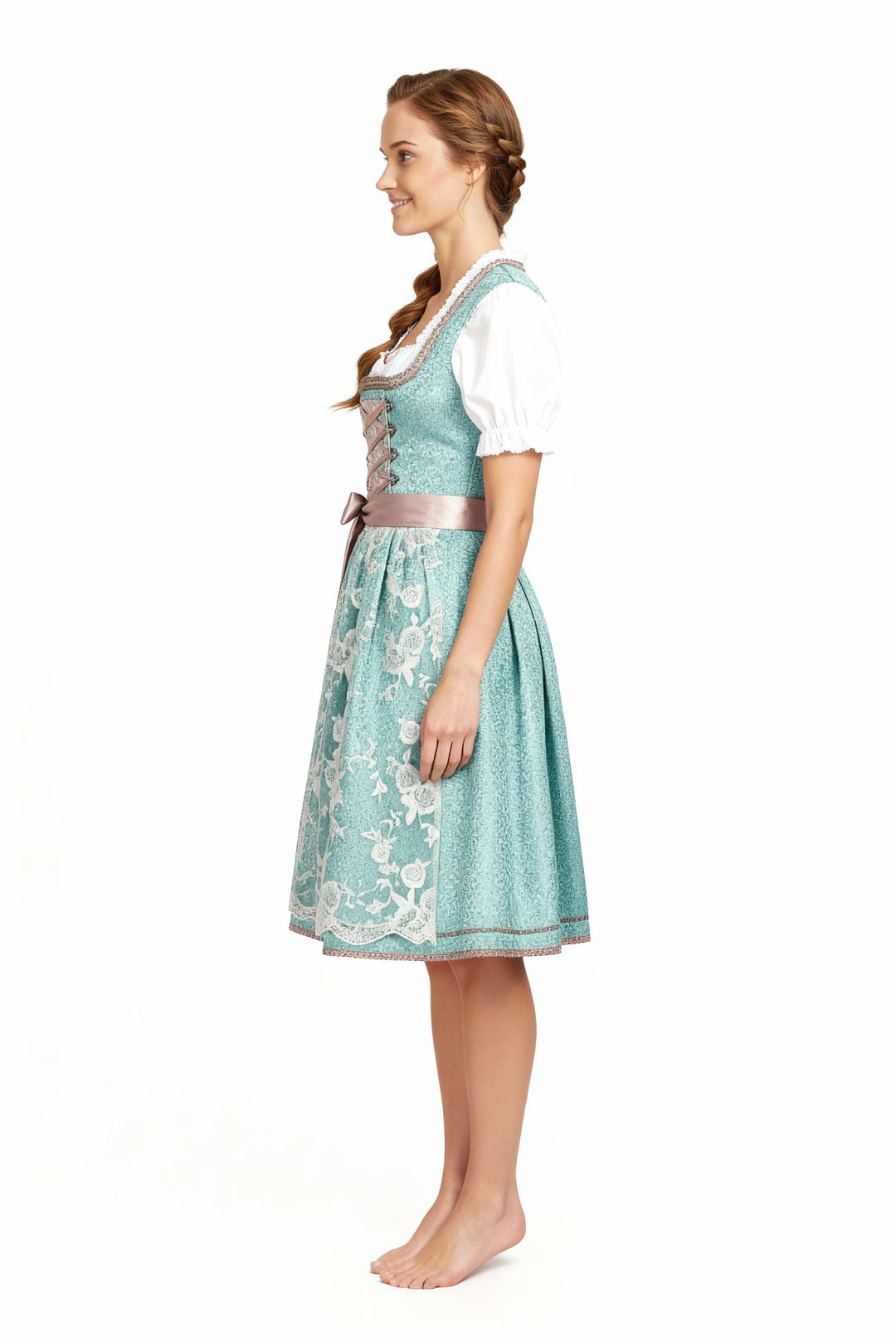 EB | Einzigartige Damen Tracht mit Schürze Perfekt für Oktoberfest