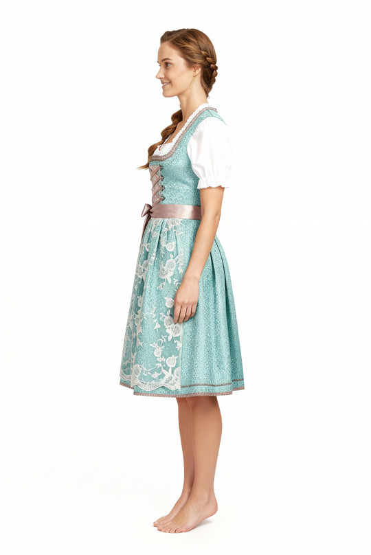 EB | Einzigartige Damen Tracht mit Schürze Perfekt für Oktoberfest
