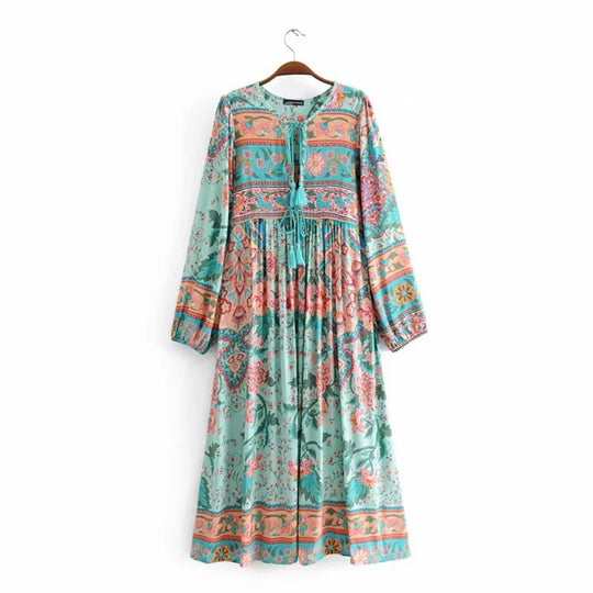 EB | Kleid mit böhmischem Print