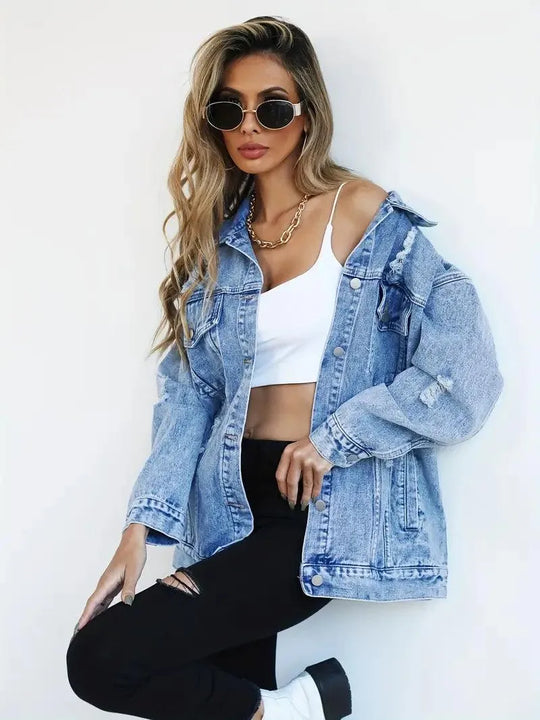 EB | Oversized Jeansjacke für Damen