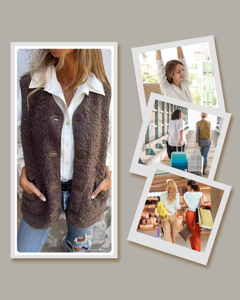 EB | Damen Herbst Knöpfli Kurz Warm