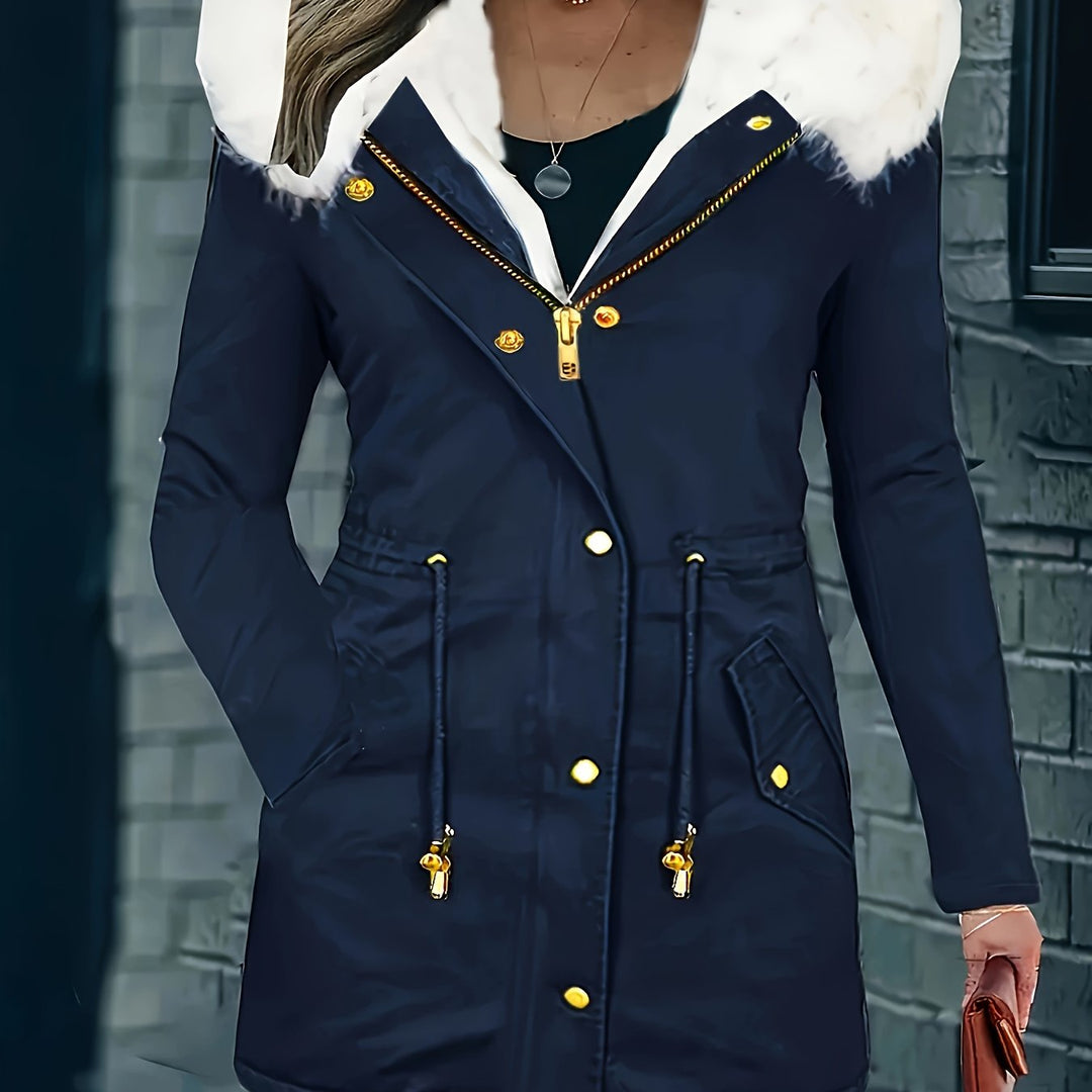 EB | Freizeitjacke mit Kapuze und Kunstfell