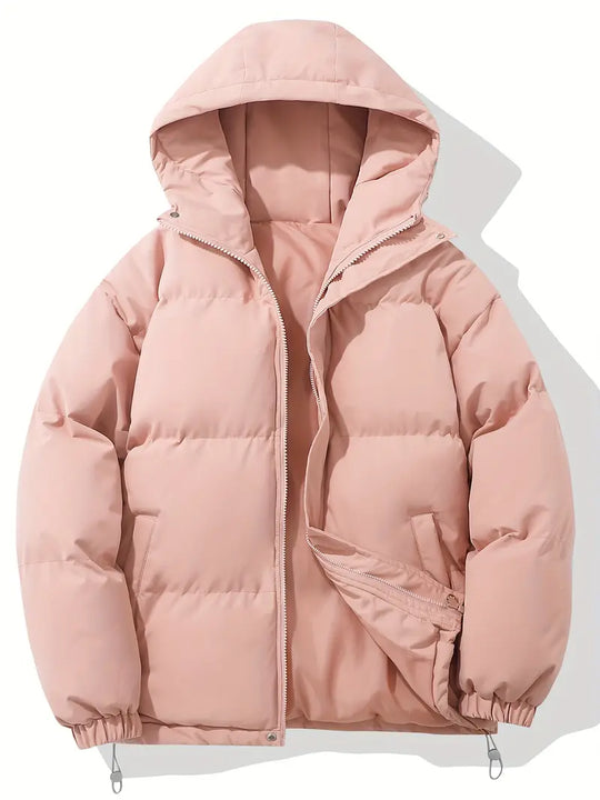 Warme Gepolsterte Jacke Kapuze Damen | EB