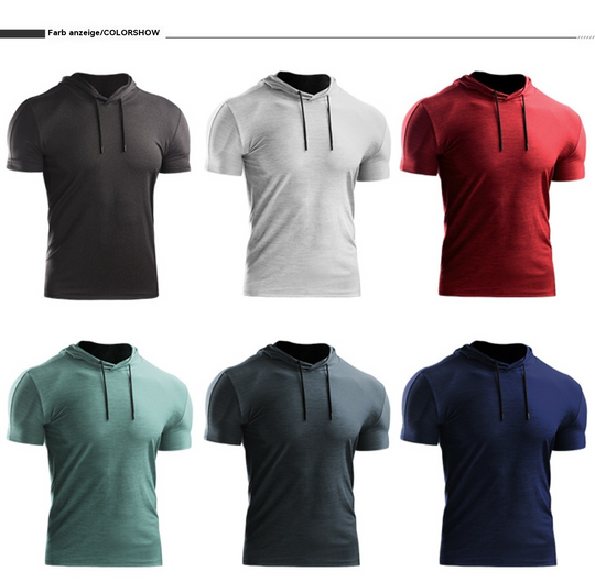 EB | Sport-Kapuzenpullover mit halben Ärmeln
