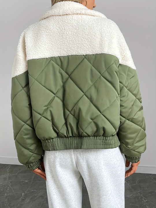 EB | Zwischenjacke Lässiger Rundhals Lange Ärmel Herbst/winter