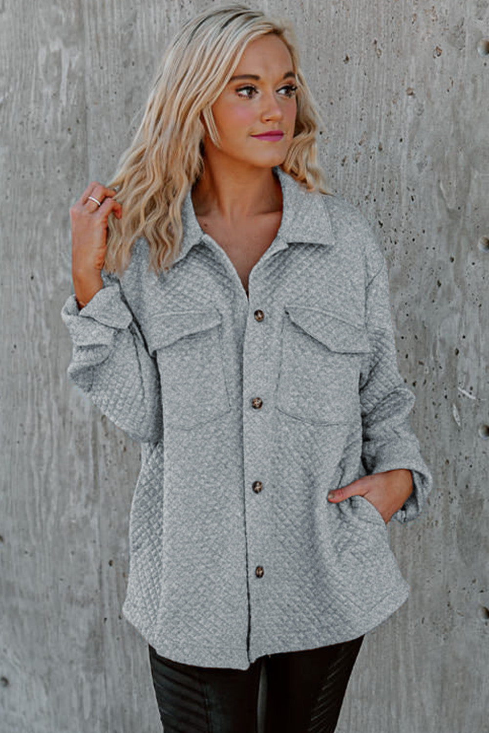 EB | Leichtgewicht Gesteppte Hemdjacke Polyester Komfort und Stil