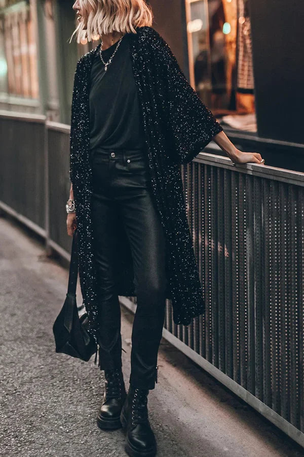 EB – Modischer Pailletten-Cardigan