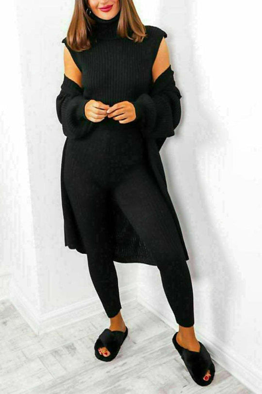 EB | 3-Teiliges Strick-Loungewear