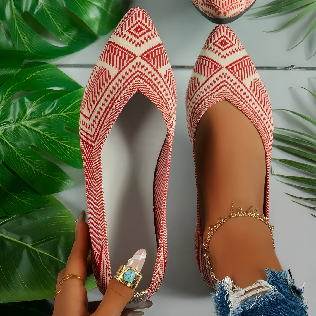 Laura | Flache Schuhe für Frauen aus Strick EB