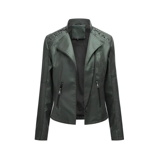 EB | Pudriges Lederjacke mit Reißverschluss