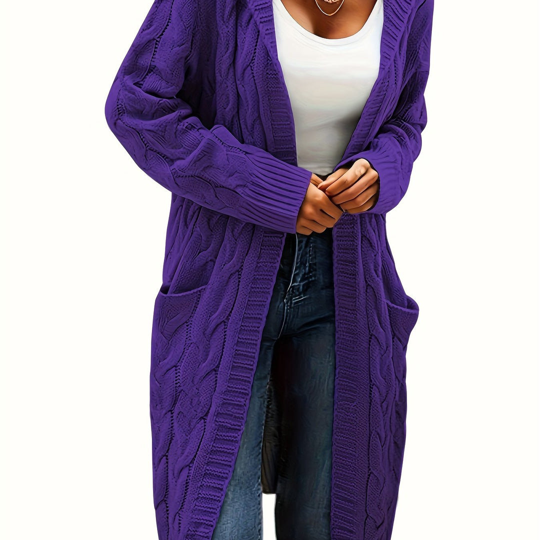 EB | Langstrickjacke mit Kapuze