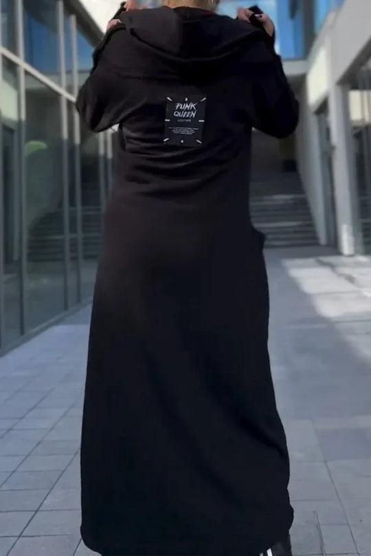 EB | Langes Hoodie-Kleid mit Modernem Schnitt