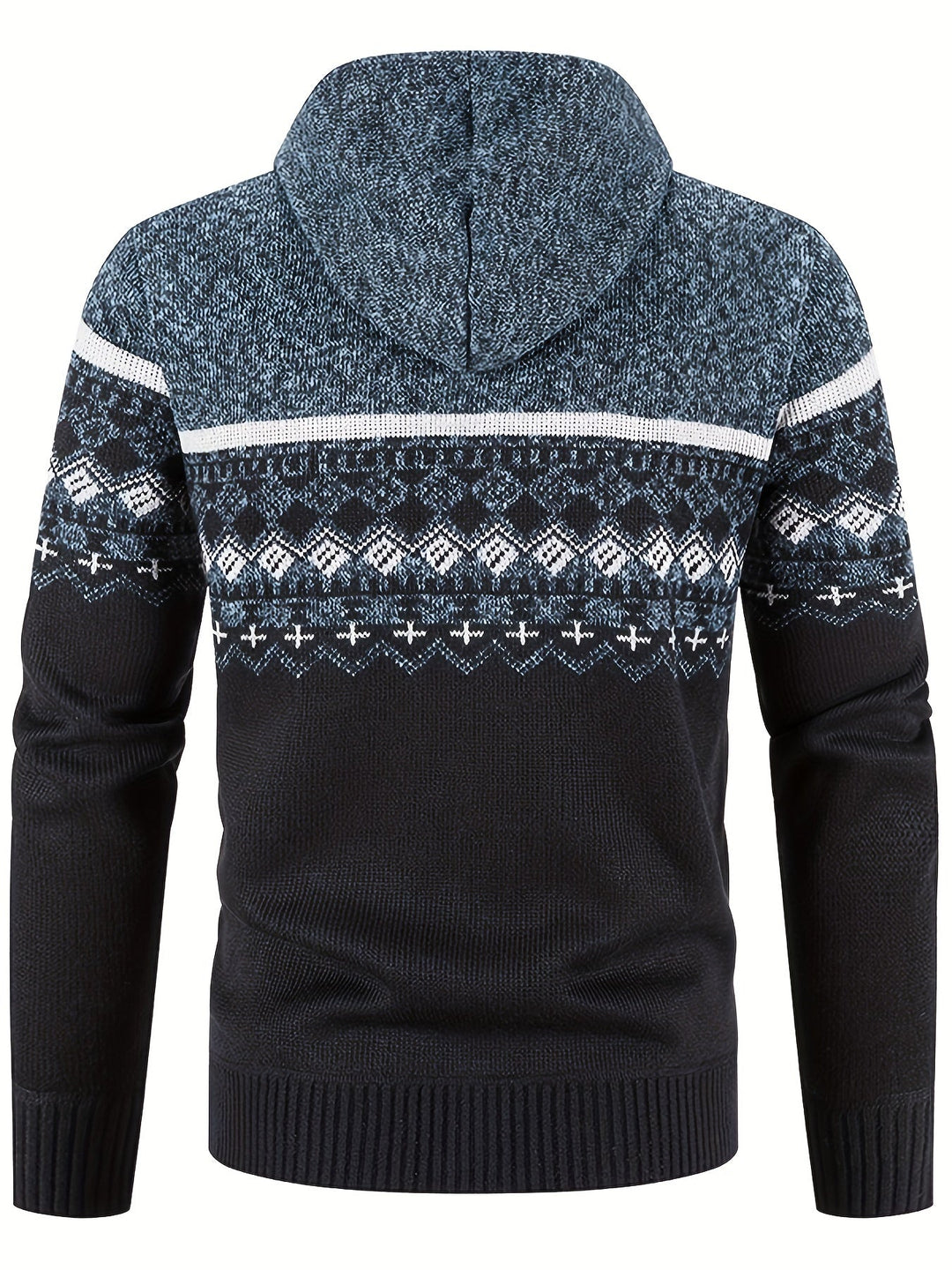 EB | Gemusterter Hoodie Baumwolle und Polyester Warm und Stilvoll