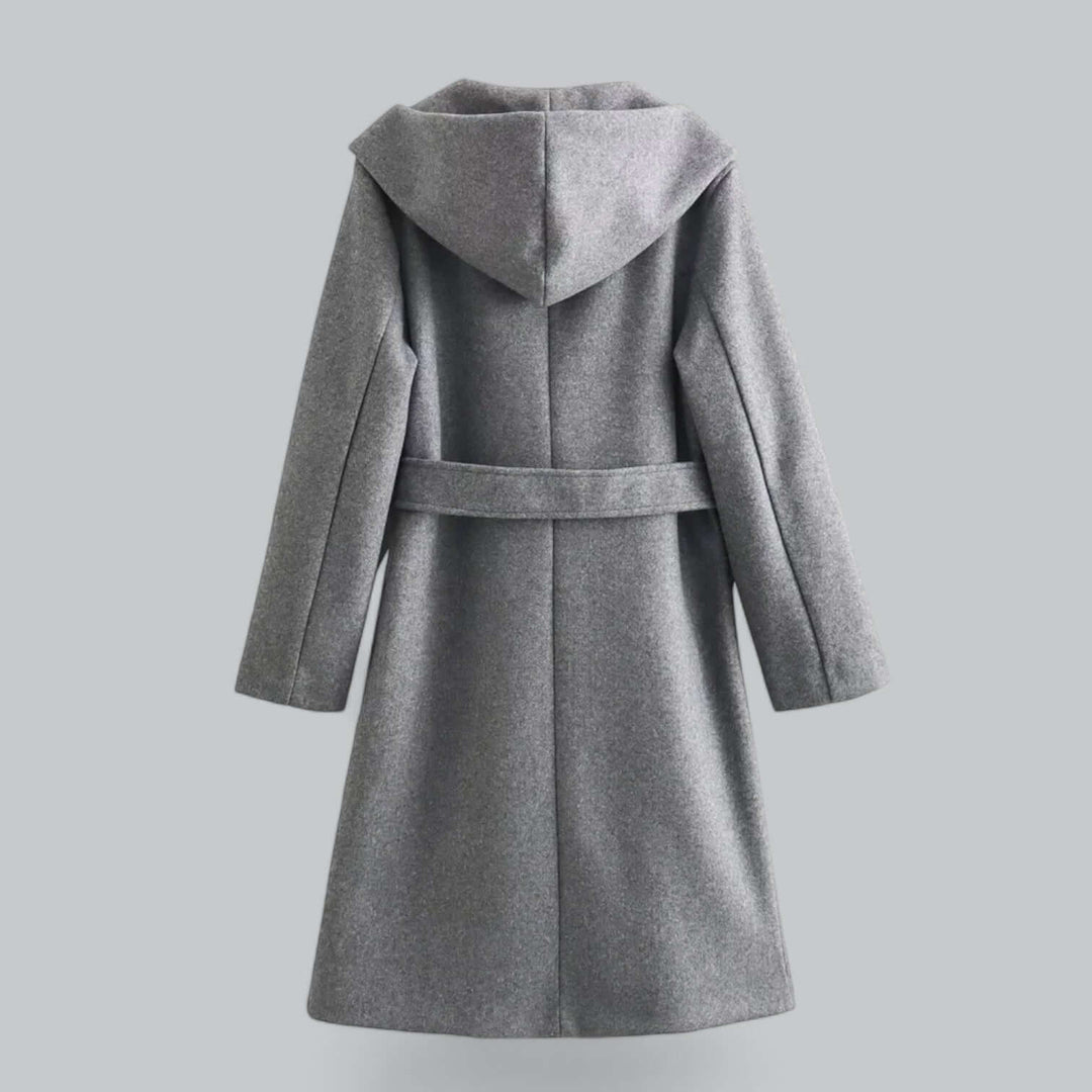 EB | Damen Kapuzen Lang Trenchcoat