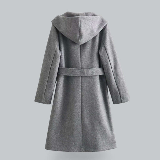 EB | Damen Kapuzen Lang Trenchcoat