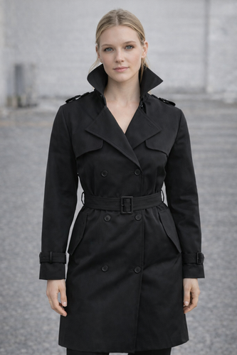 EB | Trenchcoat mit Gürtel und Doppelknopf