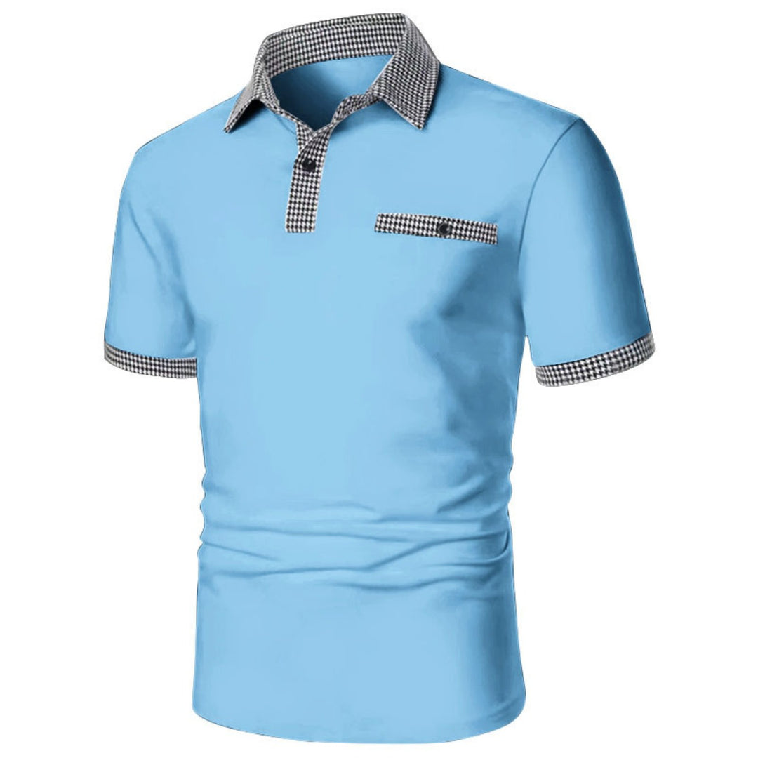 EB | Farblich passendes POLO-Shirt mit Knöpfen