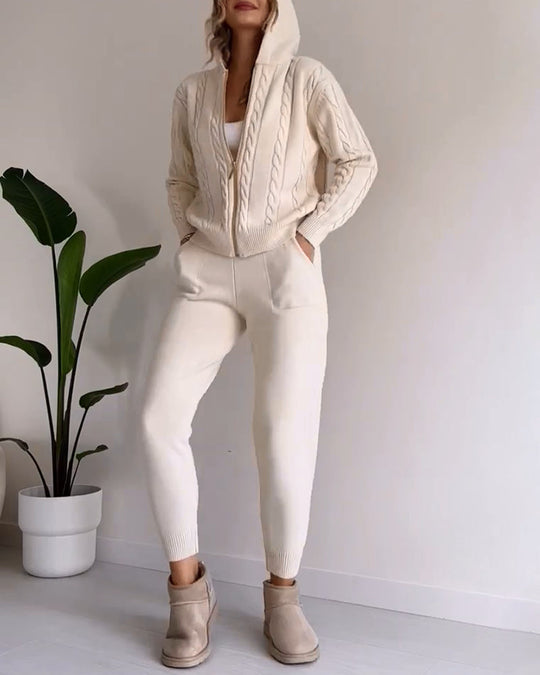 EB | Jacquard-Strickjacken-Set mit Twist-Design
