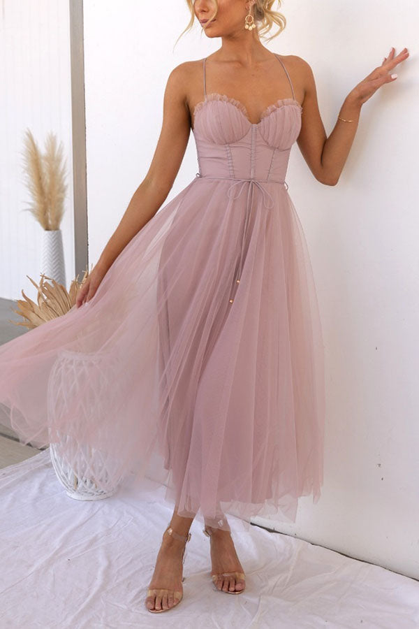 EB - Modernes prinses chiffon Kleid