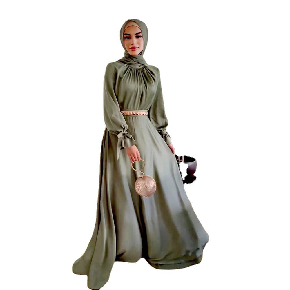 EB | Elegant Satin Gebundenes Kleid
