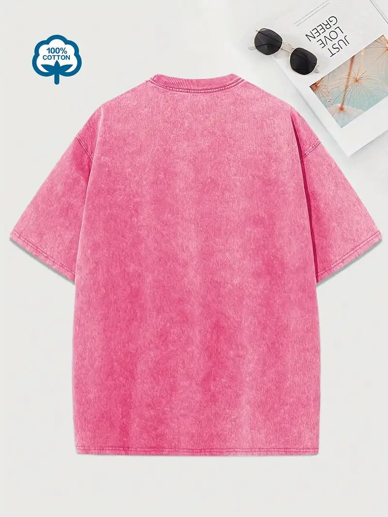 EB | Baumwoll-T-Shirt mit Rundhalsausschnitt