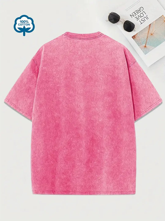 EB | Baumwoll-T-Shirt mit Rundhalsausschnitt