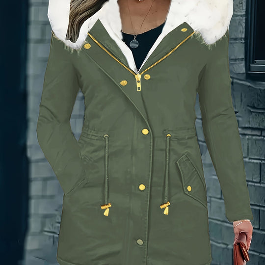EB | Freizeitjacke mit Kapuze und Kunstfell
