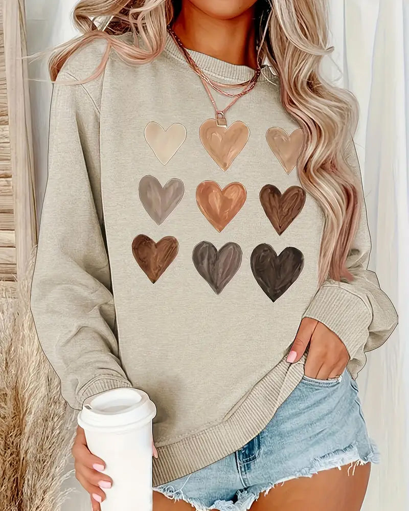 EB | Buntes Herzförmiges Pullover