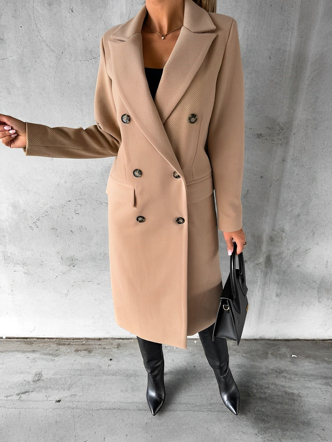 EB | Damen Doppelreihiger Mantel