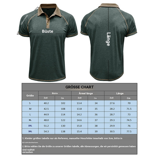 EB | Kurzärmeliges Herren-T-Shirt mit Revers