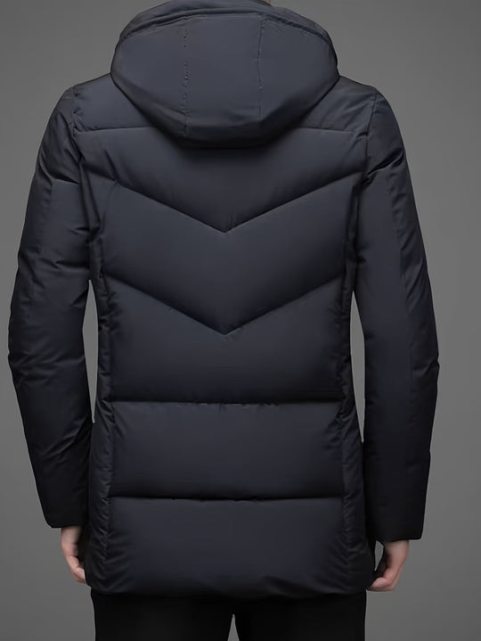 EB | Warme Pufferjacke mit Kapuze Polyester Stil und Schutz