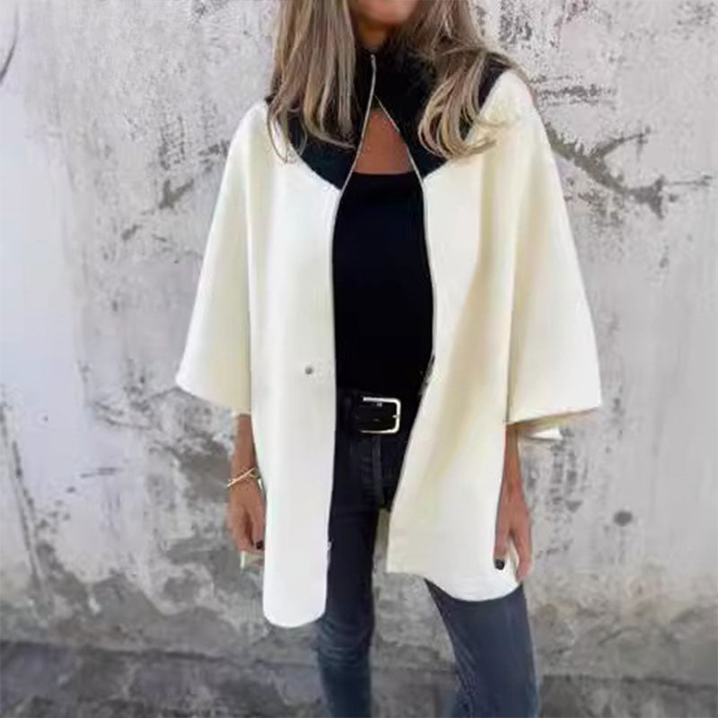 EB | Bicolor-Langjacke für elegante Lagenlooks