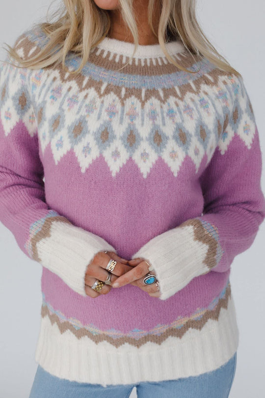 EB | Weihnachten Verdickter Rundhals Langarm Gestrickter Pullover