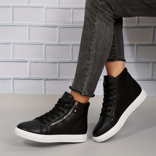 EB | Einfache Lässige Sneakers mit Reißverschluss