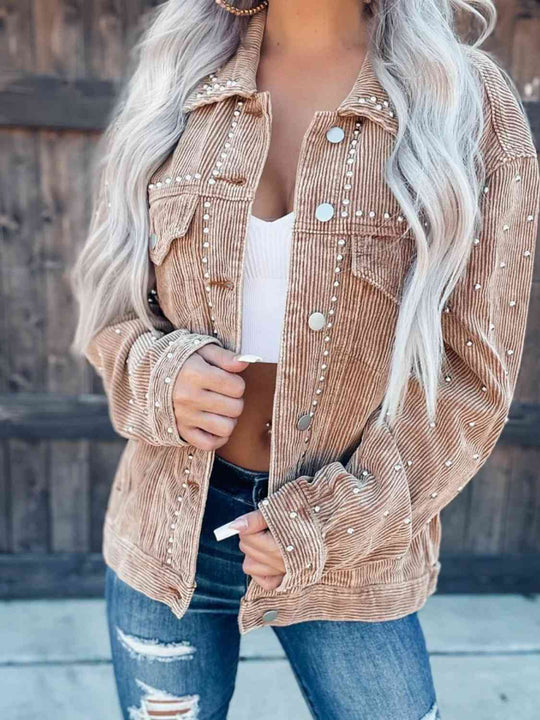 EB | Nietenkragenknopfhemdjacke